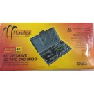 KIT CHAVE SOQUETE 40PCS MONALIZA
